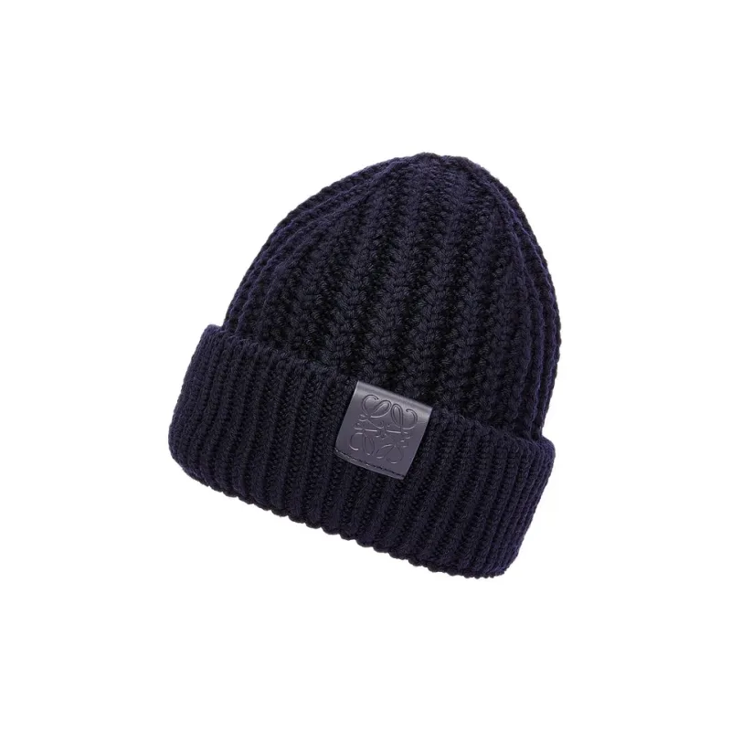 LOEWE Wool Beanies Women's Blue-2