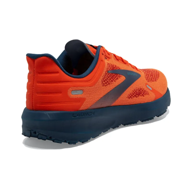 Brooks Launch 9 Anti Slip Wear Resistant Low Top Marathon Running Shoes Men's Orange-3