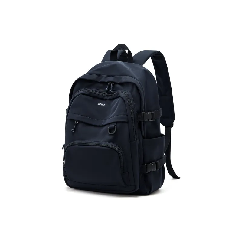 RIOREX Fabric Backpack Regular Unisex Black/White/Dark Blue/Milk Blue/Pink Purple/Light Green-25
