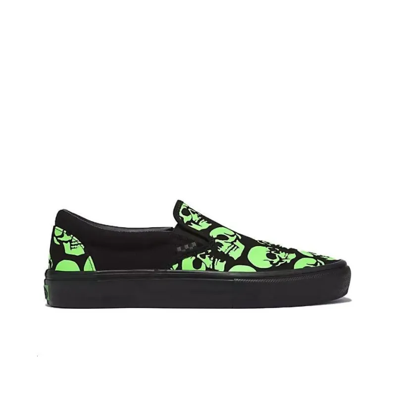 Vans Skate Slip On 'Glow Skulls'-1