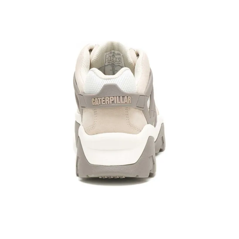CAT Reactor Slip-Resistant Outdoor Shoes Unisex White Gray-3