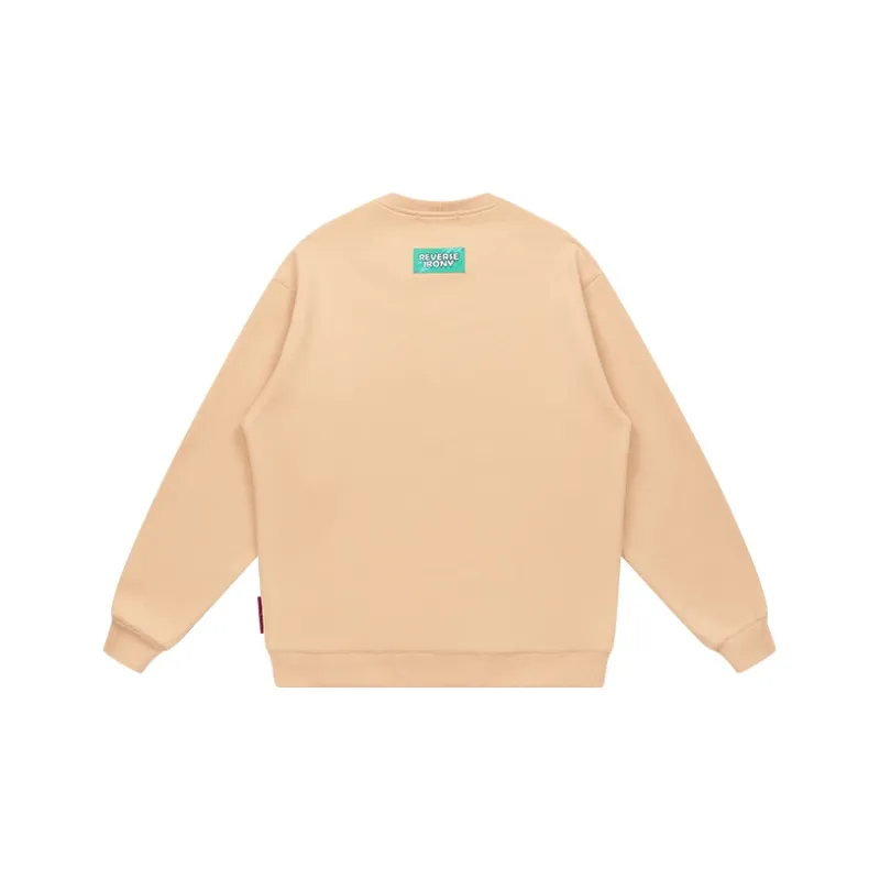 EMPTY REFERENCE x REVERSE IRONY Sweatshirt Unisex Coffee-1