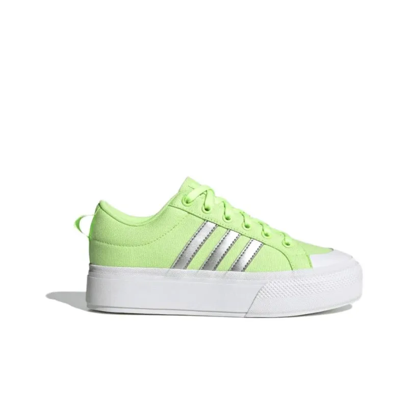 Adidas Bravada 2.0 Platform Green Spark Silver Metallic Cloud White Women's-1