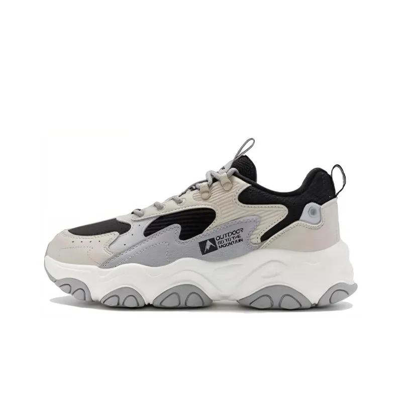 XTEP Cushioned Slip-Resistant Low-Top Outdoor Shoes Men's Gray-0