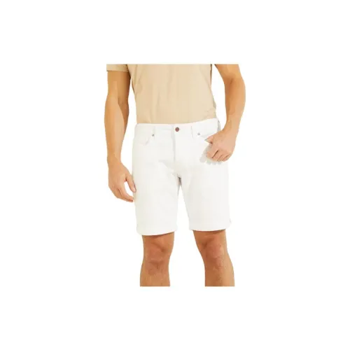 GUESS Denim Shorts Men White