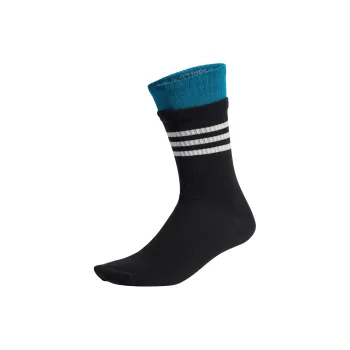 Adidas Mid Calf Socks Unisex 1 Pack Black/Water Duck Green
