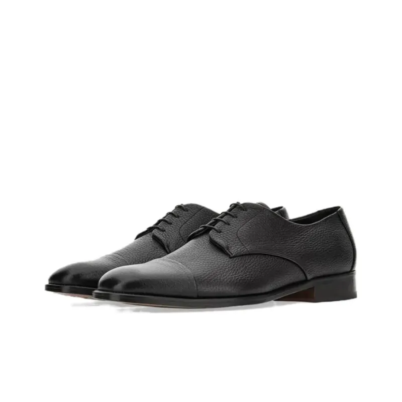 Canali Dress Shoes Men Low-Top Black-0