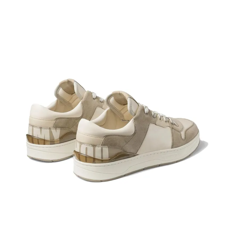 Jimmy Choo Florent Low Top Skateboard Shoes Men's Taupe-3