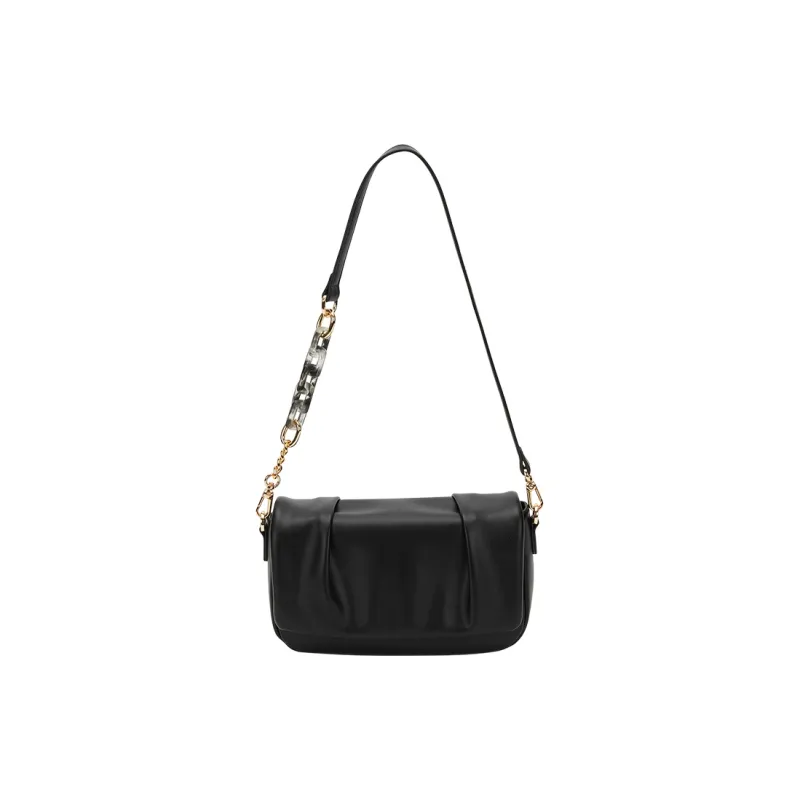 MARKANGARO Synthetic Leather Cloud Bag Regular Women's White/Black-1