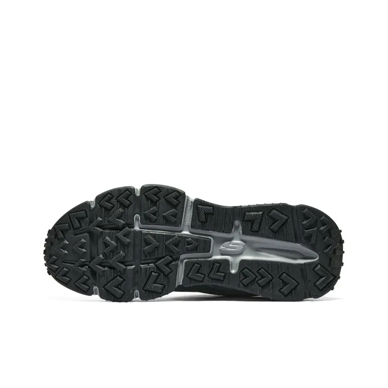 Skechers Cushioned Slip Resistant Lightweight Low Top Casual Shoes Men's Black Green-5