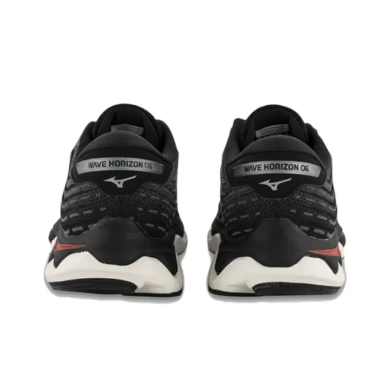 Mizuno Wave Horizon 6 'Black Grey Red'-4