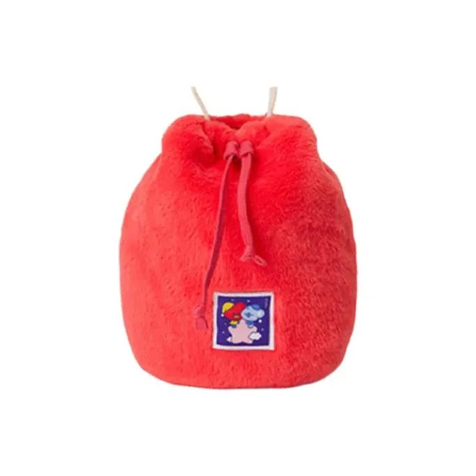 LINE FRIENDS BT21 Polyester Bucket Bag, Handbag, Shoulder Bag, Crossbody Bag Women's Red-5