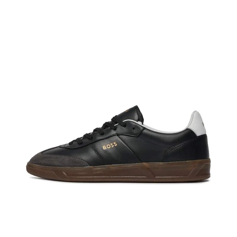 HUGO BOSS Low Top Skateboard Shoes Men's Black-0