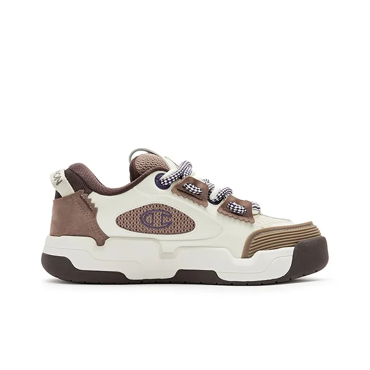 Champion Valve V324 Low Top Skateboard Shoes Men's Brown-1