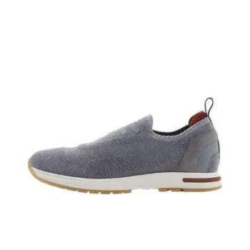 Loro Piana Low Top Casual Shoes Women's Gray
