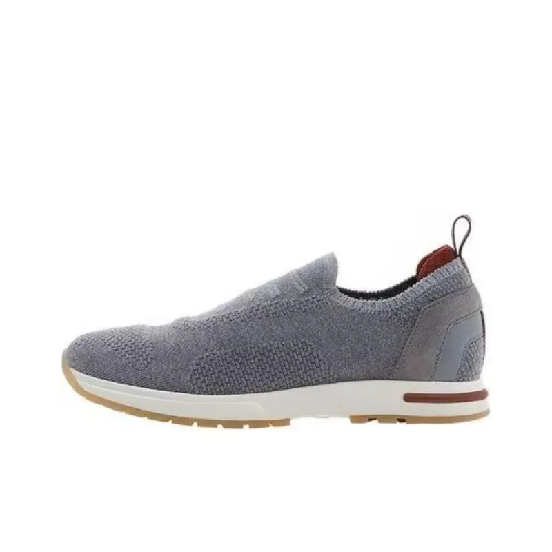 Loro Piana Low Top Casual Shoes Women's Gray-0