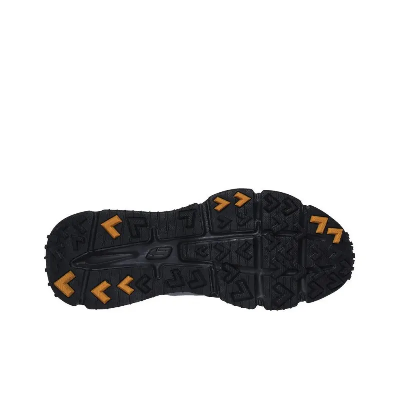 Skechers Anti Slip Wear Resistant Low Top Running Shoes Men's Black Gray-4