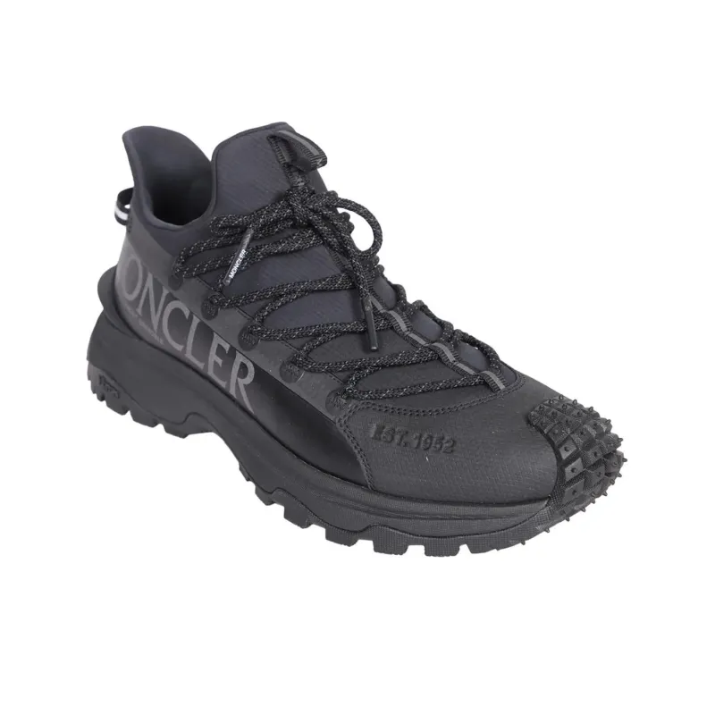 Moncler Trailgrip Lite 2 Cushioning Slip Resistant Low Top Casual Shoes Women's Black-1
