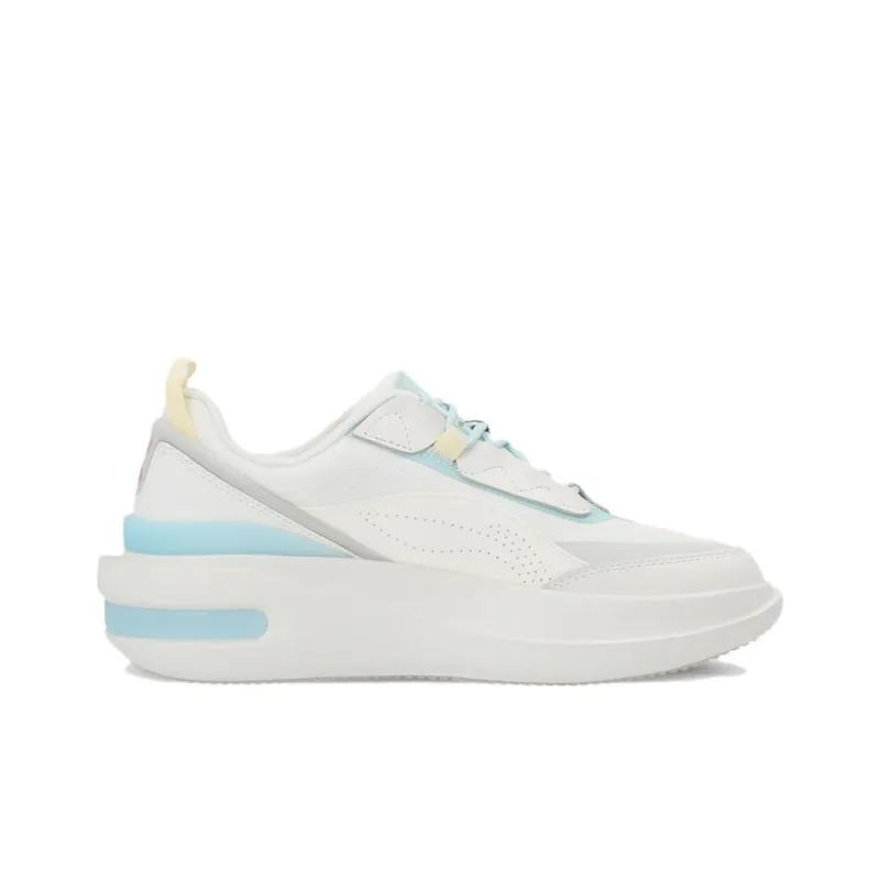 LiNing Future R1 Durable Breathable Low Top Skateboard Shoes Women's White Blue-1