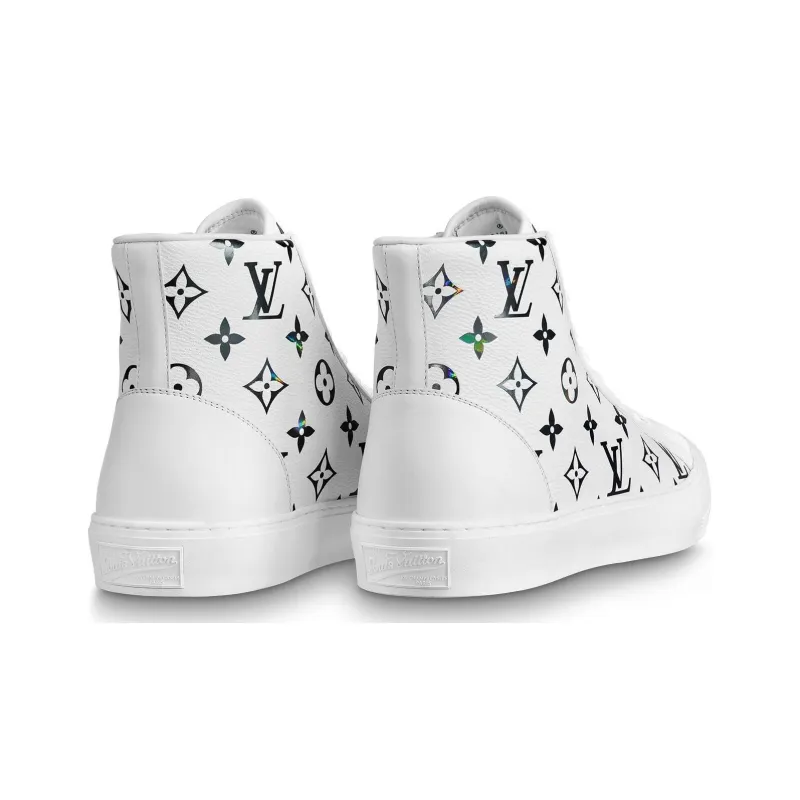 LOUIS VUITTON Tattoo Ankle Sneakers 'White With Colorful Monogram'-2