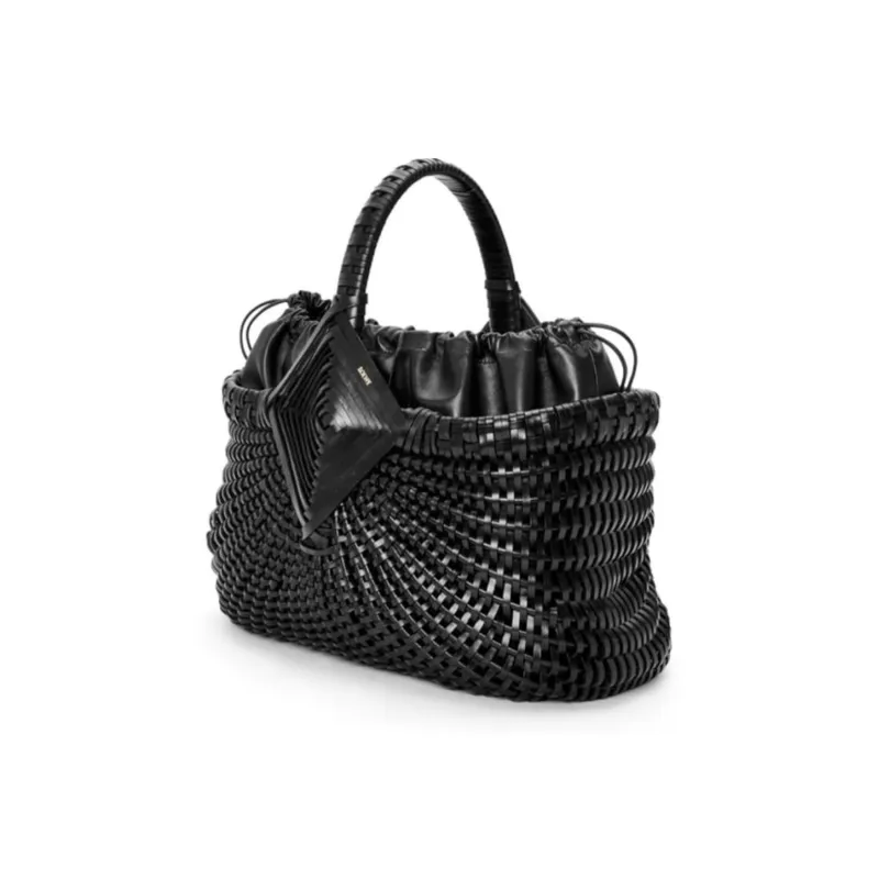 LOEWE Cow Leather Handbag Women's Black-1