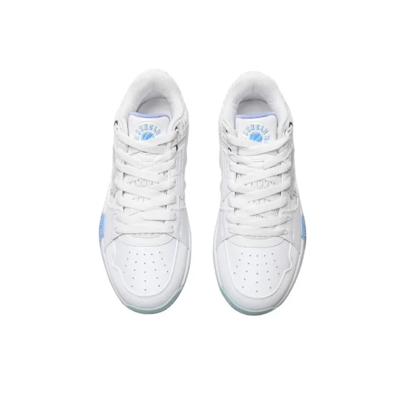 QIAODAN Wear Resistant Basketball Shoes Men's Blue White-2
