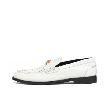 VERSACE Medusa-plaque Leather Loafers
