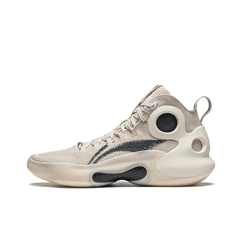 LINING Charming ULTRA Basketball Shoes Men Mid Top Moonlight Gray-0