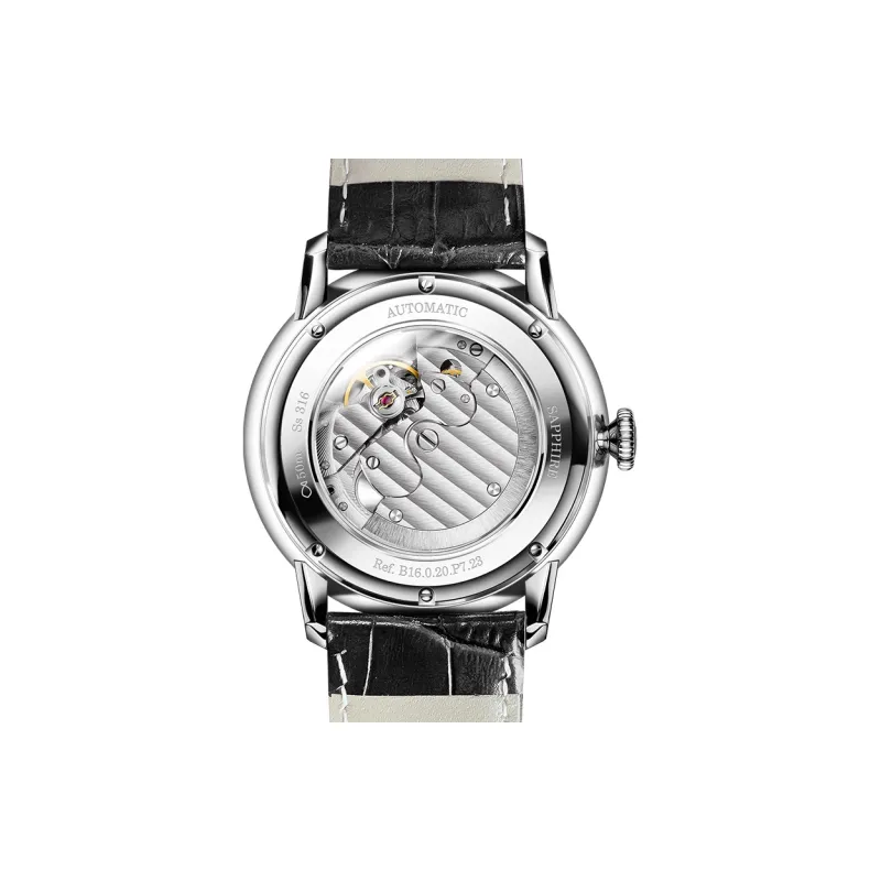 PONIGER Automatic Mechanical Movement Watch Men's Watches Gray Dial P9.17-B-15