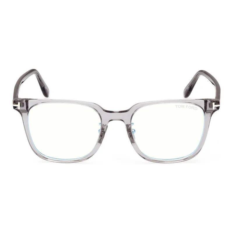 TOM FORD Plate Frame Rectangular Eyeglass Frames Unisex Gray-1