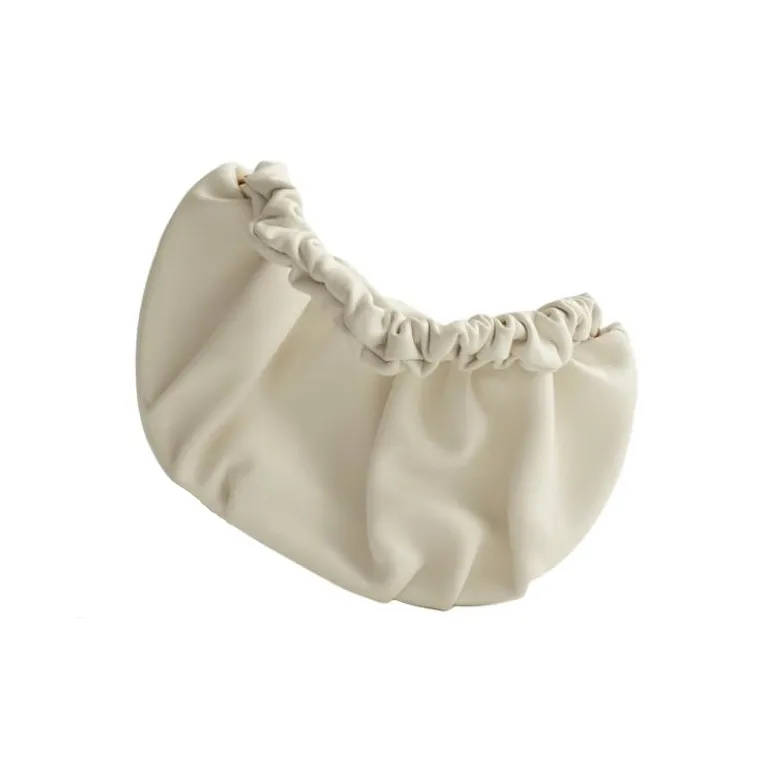 QULU Lambskin Shoulder Bag Regular Women's White/Milk Coffee/Olive Green/Light Blue/Custard/Light Purple-27