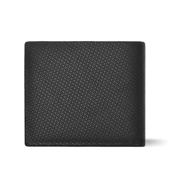 SEPTWOLVES Top Grain Sheepskin Wallets With Money Clip Unisex Black-3