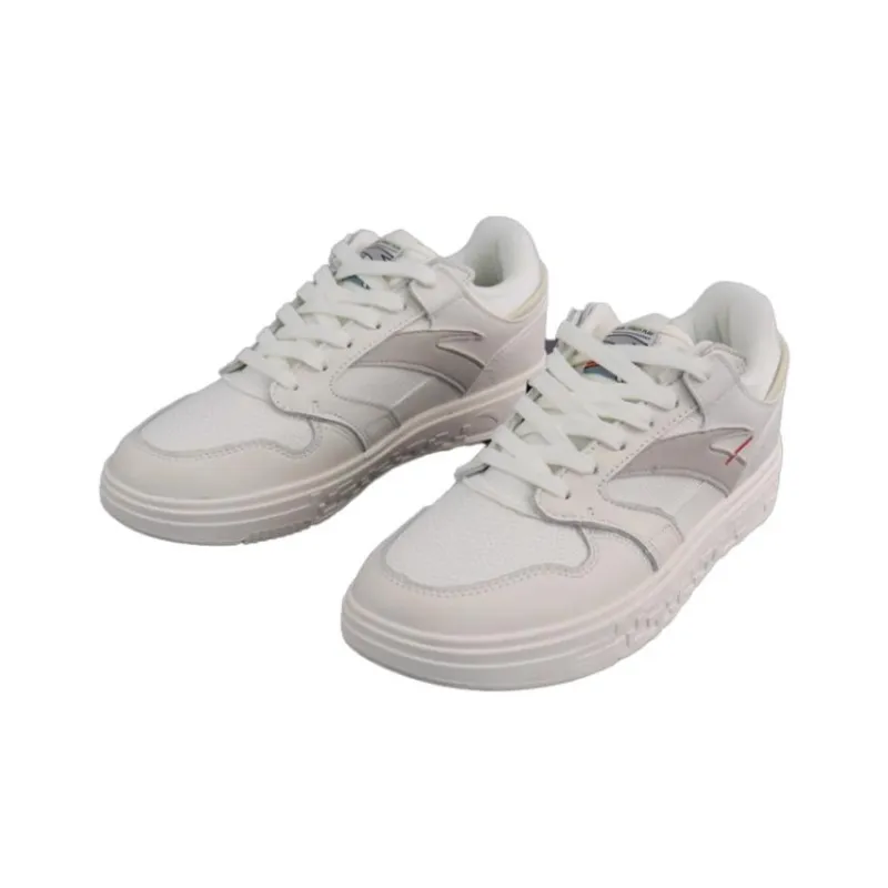Anta Slip Resistant Cushioning Low Top Skateboard Shoes Men's White-2