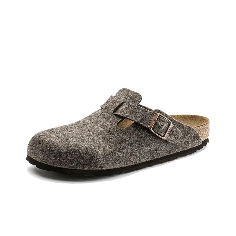 Birkenstock Boston Wool Felt 'Cacao'-1