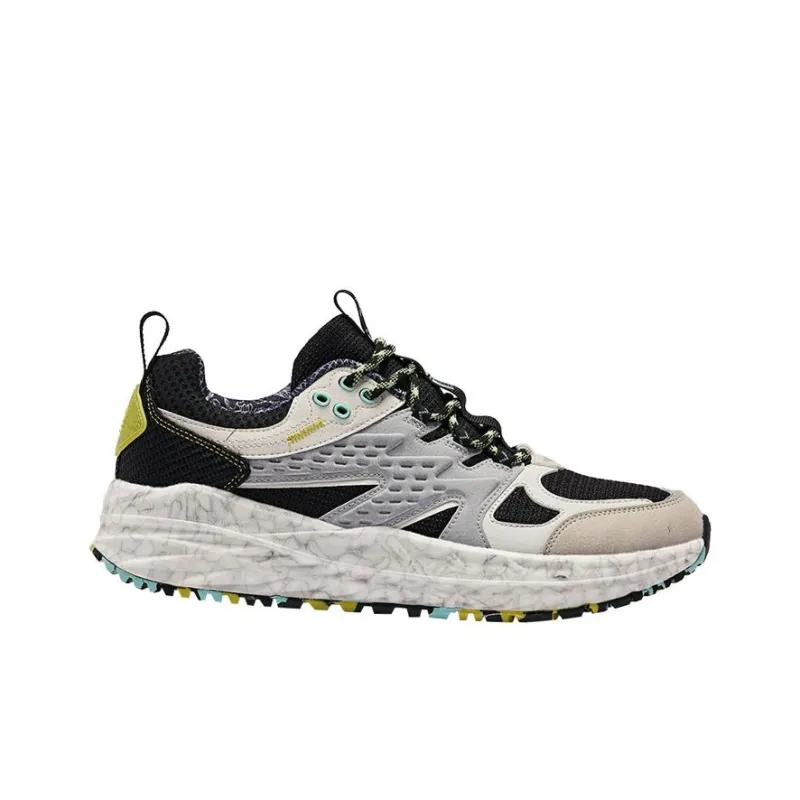 QIAODAN Ice Marks Cushioning Breathable Lightweight Low Top Running Shoes Men's Gray Black-1