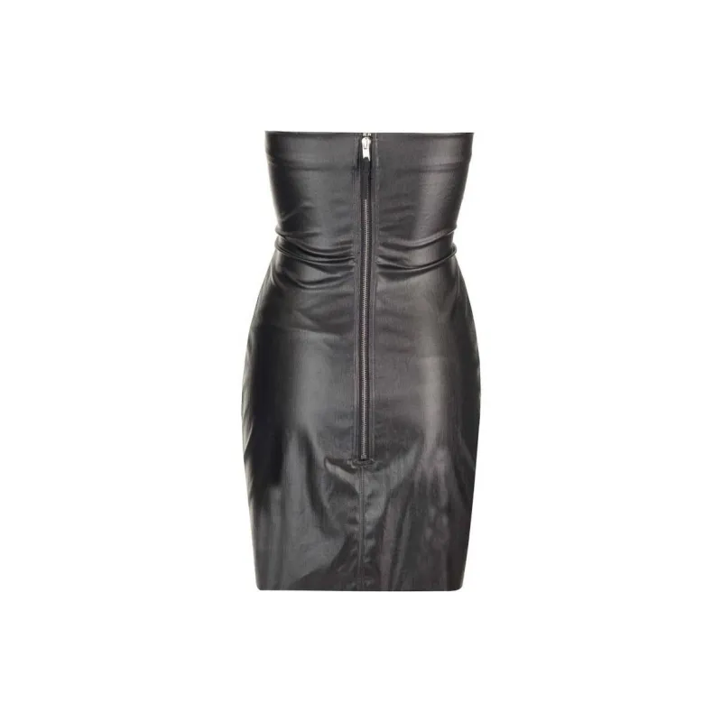 RICK OWENS Prong Cut-Out Front Strapless Mini Dress-1