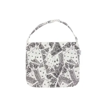 Emis Cotton One Shoulder Handbags Regular Women's White