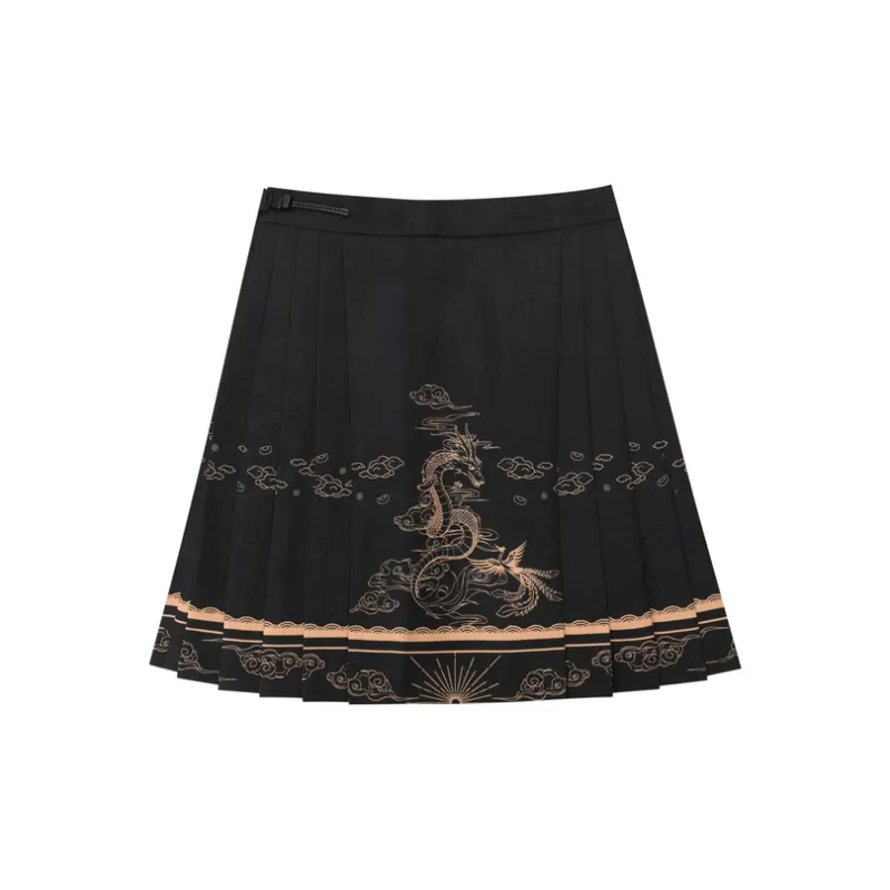 SNBL Casual Short Skirts Women's Black-1