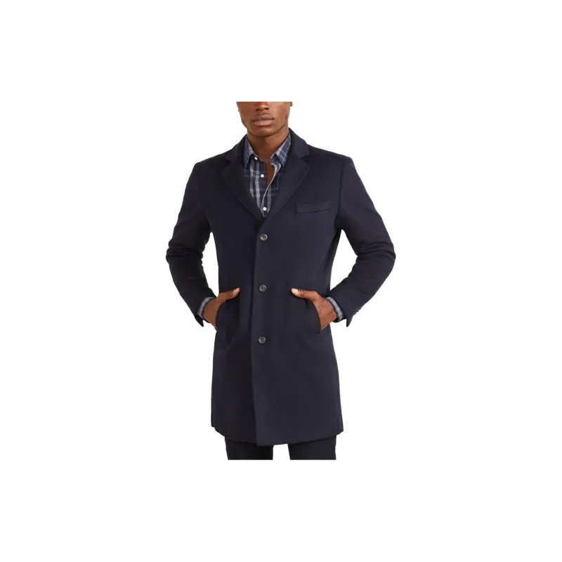 GUESS Marciano Wool Blend Coat Coats Men's Blue-2