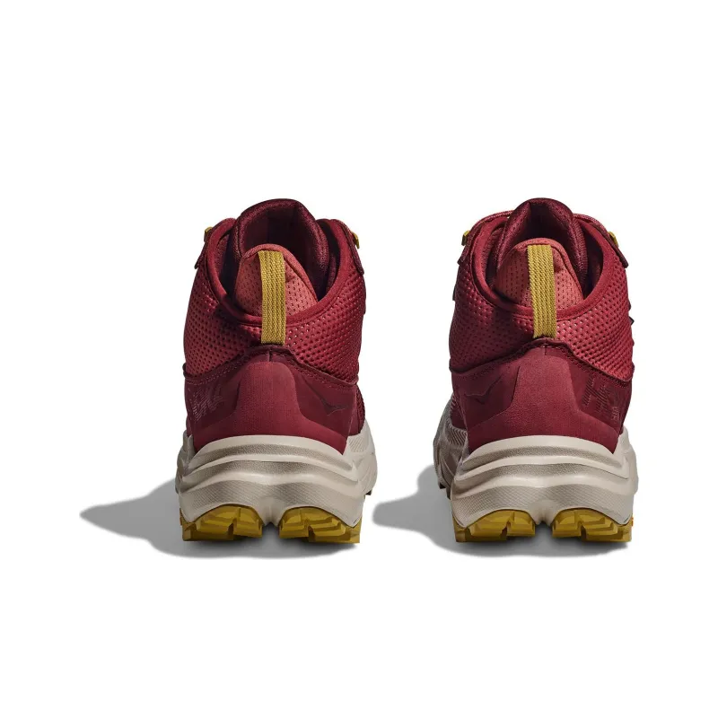 HOKA ONE ONE Anacapa Cushioning Anti Slip And Wear Resistant Mid Top Running Shoes Men's Deep Red-3