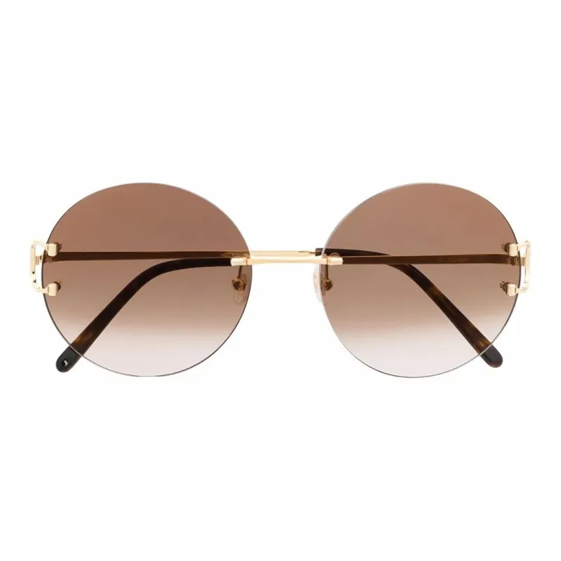 Cartier Round-frame Metal Sunglasses-1