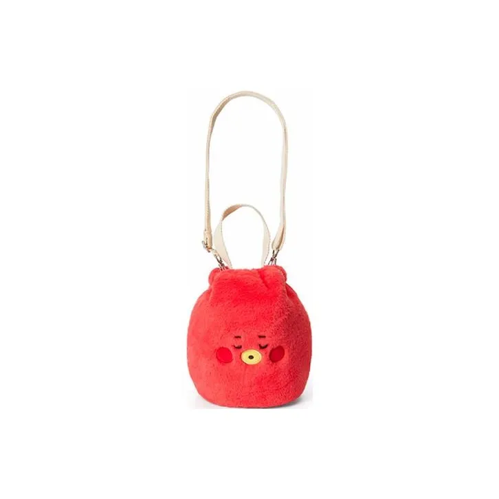 LINE FRIENDS BT21 Polyester Bucket Bag, Handbag, Shoulder Bag, Crossbody Bag Women's Red-2