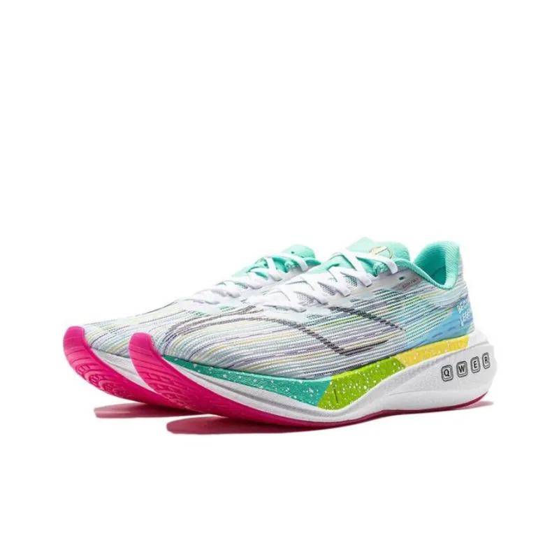 LiNing Feidian 3 Challenger Wear Resistant Low Top Running Shoes Women's Standard White-2