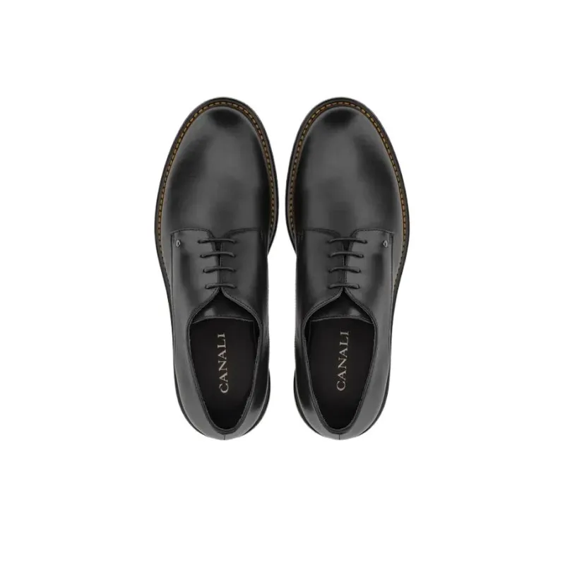 Canali Dress Shoes Men Low-Top Black-2