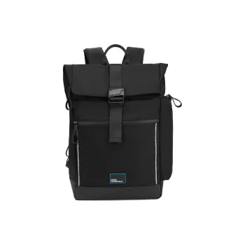 FAIRWHALE Fabric Backpack Tubas Men's Black With Reflective Strip
