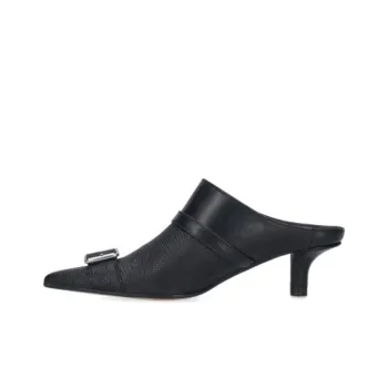 MM6 Maison Margiela Pointed-Toe Buckle-Detailed Mules Women's