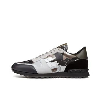 Valentino Rockrunner Rockstud Lace 'Grey Black Camo'