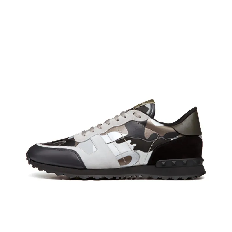 Valentino Rockrunner Rockstud Lace 'Grey Black Camo'-0