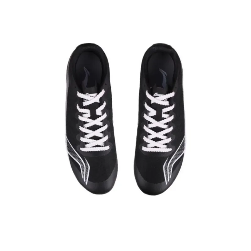 LiNing Cushioning Wear Resistant Low Top Racing Running Shoes Unisex Black Knight-2