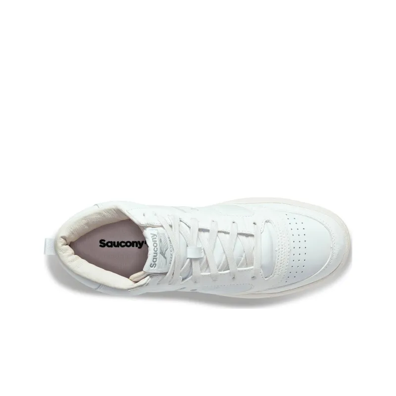 saucony Jazz Court High Premium 'Triple White'-3